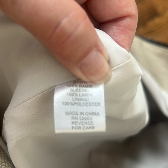 Linen cotton bomber jacket  For Cynthia S - Picture 14 of 16